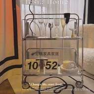 Side Coffee Table Mobile Small Shelf Influencer Sofa Dining Cart Small Cart Medieval Table Living Ro
