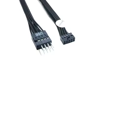 Dupont Mini USB 2.0mm 10Pin Female to 2.54mm 9Pin Male Power Extension Cable for PC Motherboard 12cm