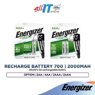 Energizer Rechargeable Battery 2xAA 4xAA 2000MAH | 2xAA 4xAAA 700MAH Power Plus | Energizer Bateri B