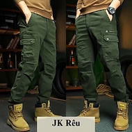 Quần Kaki túi hộp nam trung niên - Quần Jogger kaki vải dày dặn full size