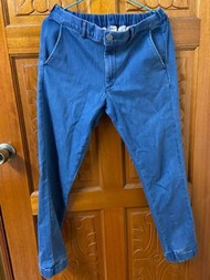 Lativ淺藍牛仔束口褲 jeans