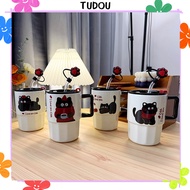 Cute cup gift box set, ceramic cup, coffee cup, breakfast cup, office cup, birthday gift