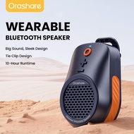 Orashare BSW01 Wearable Bluetooth Magnetic Clip-on Portable Mini Speaker with Microphone Hands-Free 