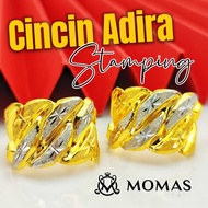 Adira Ring 916 Gold Stamping 916 Gold Ring Bajet 916 Gold Fashion Ring Pure 916 Gold Fashion Ring