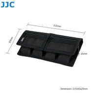 JJC Camera Lithium Battery Pouch 2A/3A/14500/18650 Battery Bag with Memory Card SD/CF/XQD Card Zippe