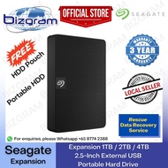 Seagate Expansion 1TB / 2TB / 4TB/5TB, 2.5-Inch External USB Portable Hard Drive (3-Year Seagate SG warranty) Free Pouch