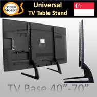Tiger Mount Universal Dual Legs TV Table Stand/TV BASE/Solid Metal/Vesa from 30x30cm/40 to 65 inch