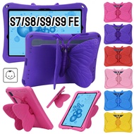 For Samsung Galaxy Tab S7 S8 S9 FE 11.0 SM-X710 X716B X718U X510 X516B X700 X706 T870 T875 Butterfly