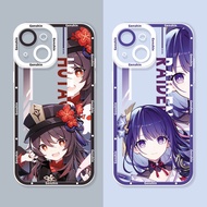 Phone Casing For OPPO A3S A5S A12 A12S A12E A52 A72 A92 A16 A16S A73 F17 F11 F9 Pro Reno 7Z 8Z 5Z 6Z 5 6 5G Genshin Impact Hu Tao Kaedehara Shenhe Mobile Games Case Cover