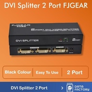 DVI Splitter 2 Port DVI-I SPLITTER FJGEAR 2 Ports DVI VIDEO Splitter