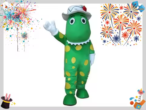 Dorothy The Dinosaur Full Body Mascot Costume Adult Props Outfit for Halloween Christmas Party