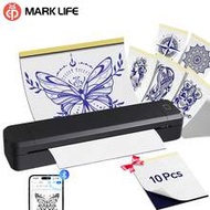 Marklife X8 Mini Portable Printer A4 Thermal Tattoo Wireless Printer, High-Definition Tattoo Printer