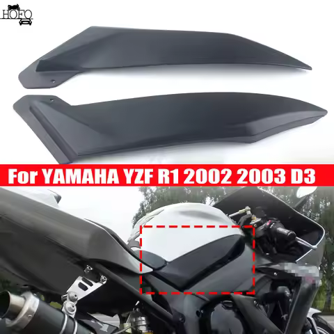 Gas Tank Side Trim Cover Panel Fairing Cowl For YAMAHA YZF R1 2002 2003 D3