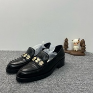 99新 CHANEL香奈兒樂福鞋女鞋金幣/錢幣黑色 38.5碼