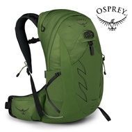 【Osprey 美國】Talon 22 輕量化登山背包 男 綠帶黑 L/XL｜輕量旅行後背包 快速移動單車登山健行背包