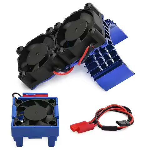RC VXL-3s ESC Cooling Fan Motor Dual Fan Set Compatible Trxs Slash 4x4 Stampede 4x4 Rustler 4x4 Hoss