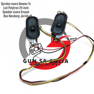 Speakers Speaker salon TV Lcd Polytron 24 inch Cabutan original normal Suara jernih mulus joss