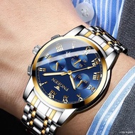 ▥Asport FNGEEN Mens Classic Luxury Watches Stainless Steel Band Waterproof Quartz Wrist Watch Jam le