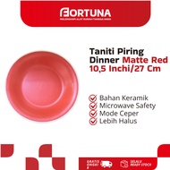 Taniti Matte Red Dinner Plate 10.5 Inch/ 27 Cm