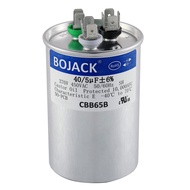 BOJACK 40+5 uF 40/5 MFD ±6% 370V/440 VAC CBB65 Dual Run Circular Start Capacitor for AC Motor Run or