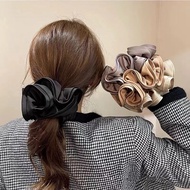 9 ️ ⃣ French Design Feel Fungus Edge Large Intestine Hair Ring Feel Satin Headband Female Simple Tem