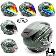 Helmet ARC XR Beats ARMY GREEN With Color Visor Clear Smoke Rainbow Blue Purple Accessories Ritz V2 RSX150 Y16ZR R15