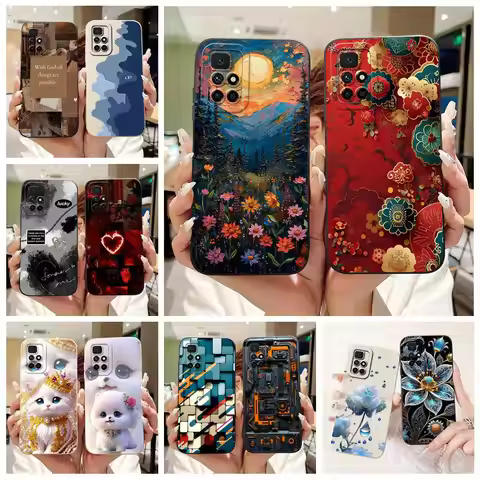 For Xiaomi Redmi 10 Case New Fashion Candy Painted Cover Soft TPU Phone Case For Redmi 10 Prime Redm