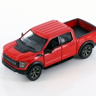 Diecast Mobil Mainan Miniatur 2022 Ford F-150 Raptor Ranger Double Cabin SUV Truck Miniature Die Cas