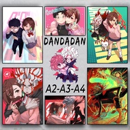 Dandadan - Anime Poster A2 A3 A4 - Wall Sticker | Takakura Ken | Ayase Momo | Okarun