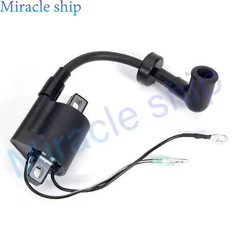 6E0-85570 Ignition Coil With Cap For Yamaha Outboard Motor 2T 4HP 5HP Parsun Powertec SEAPRO etc 5HP