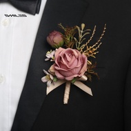smiles|  Light Rose Corsage Rose Corsage Rose Bud Wedding Flower Set – Artificial Silk Wrist Corsage