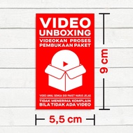 Online Shop Video Unboxing Label Stickers Online Shop Shipping Stickers 9x5.5 cm (1 Pack 100 pcs/)