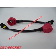 2 PCS~D2S D4S XENON HID BULB BALLAST SOCKET WIRING CABLE ADAPTOR SOKET MENTOL