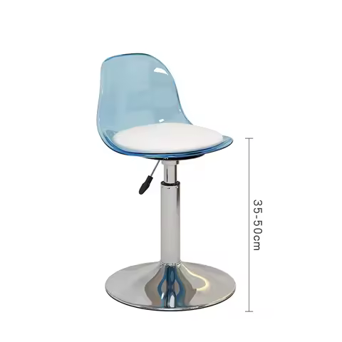 Library Industrial Taburetes Altos Cocina Counter Furniture Metal Pink Bar Stool Acrylic Lifting Wai