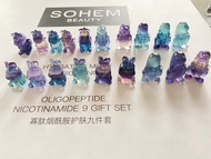1.5-2cm cầu vồng fluorite động vật khắc Godzilla pha lê fluorite khủng long thỏ Kỳ Lân
