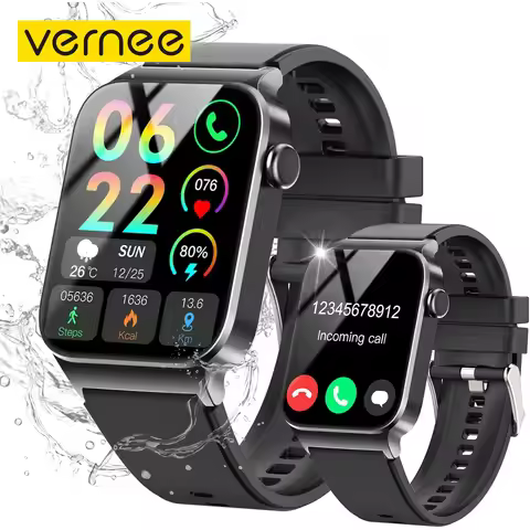 vernee T50S Smart Watch Sports Fitness Watch Smart Watch for Men Women Kids Watch Pedometer IP68 Wat