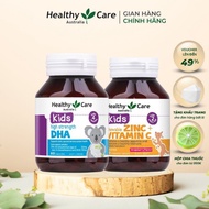 Healthy Care DHA và kẽm & vitamin C Healthy Care Kids Combo tăng đề kháng phát triển trí thông minh