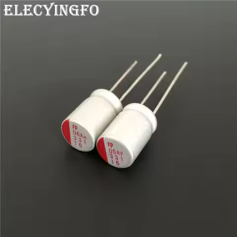 10Pcs/50Pcs 16V330UF FP Series 8x11.5mm Top Grade 330uF/16V Solid Electrolytic Capacitors