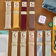 Suitable for iwatch Strap S10 9 8 ultra 7 6 5 SE 4 3 2 1 Nylon Braided Watch Strap 38mm40mm41mm42mm4