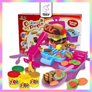 TDLV Color Clay Playdoh Toy Plasticine Ice Cream Machine Maker Toys Color Dough BBQ Double Twister Color Play Doh