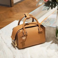 Delvaux Cool Box Nano Bag Mini 盒子 粒紋小牛皮 單肩包 斜挎包 手提包 超迷你 女款 焦糖棕色 | AA0567-AQY0-ADNDO | 全新正牌正貨
