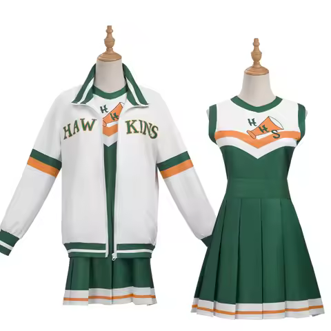 Season 4 Stranger Halloween Party Dress, Hawkins Lucas' School Cheerleading Uniform Chrissy Cunningh