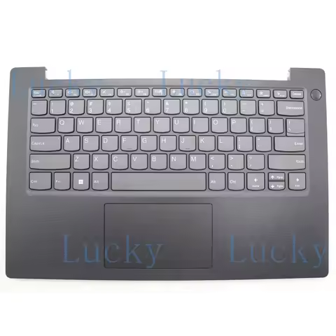 f New Palmrest Upper Case US No Backlit Keyboard TEX For Lenovo V14 G4 AMN 82YT