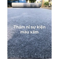 Gray event felt carpet, 1mv, 1m*1m, durable and beautiful office decoration event carpet.