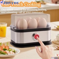 JONY1EC Eggs Boiler, Space Saving 200W Power Smart Egg Cooker,  Auto Shut- 6 Eggs Capacity Stainless
