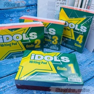 10books IDOLS Writing Pad GRADE 1,GRADE 2, GRADE 3,GRADE 4 PAPER Memo pad Note pad