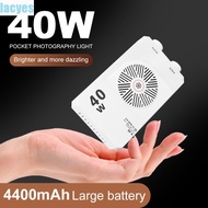 LACYES RGB LED Camera Light, 40W 2800-9000K Mini LED Video Lamp, Multi-functional CRI/TLCI 90+ FX 8 