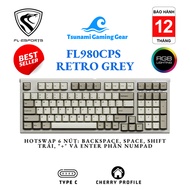 FL-Esports FL980CPS Retro Gray Mechanical Keyboard | USB | Kailh Box Switch | RGB -