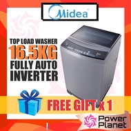 [FREE GIFT] Midea 16.5KG Washer MFW-1655CV Top Load Fully Automatic Inverter Washing Machine Mesin B