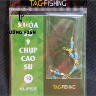 Lock number 9 rubber cap - fish shop wall